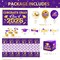 Graduation Party Decorations 2026 – Purple & Gold Class of 2026 Complete Kit | Backdrop, Banner, Balloons, Swirls, Pom Poms & Table Decor Set